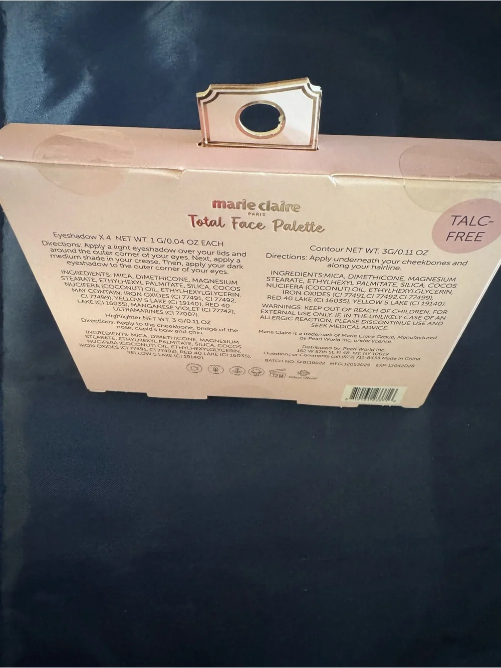 Marie Claire Paris Smokey Delight Eyeshadow Palette eyeshadow make-up — NWT